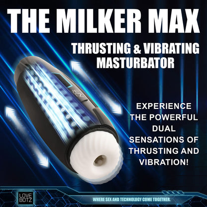 LoveBotz The Milker Max USB Rechargeable Male Masturbator