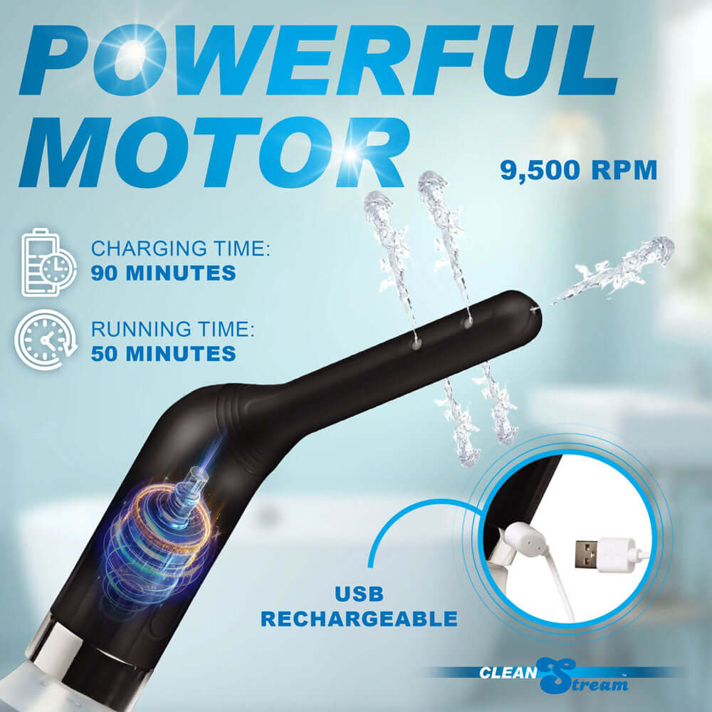 CleanStream Automatic Enema Set - USB Rechargeable Douche - 350 ml Capacity