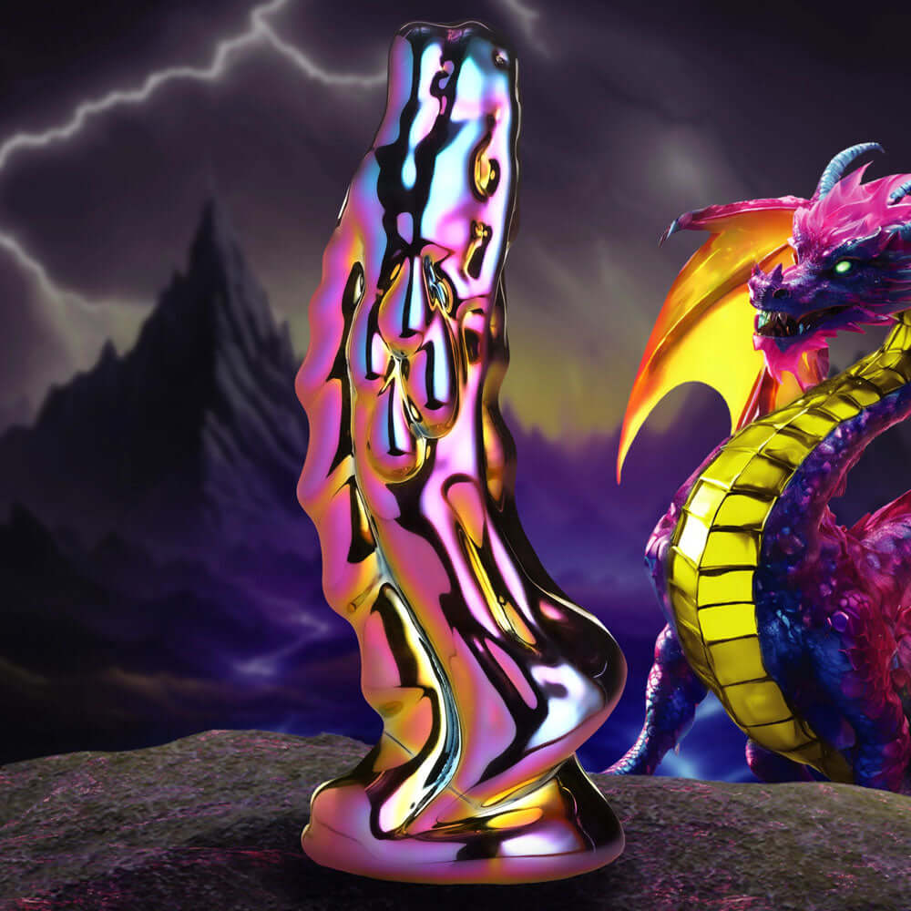 Creature Cocks Dragon Glass - Coloured 15.7 cm Glass Fantasy Dildo