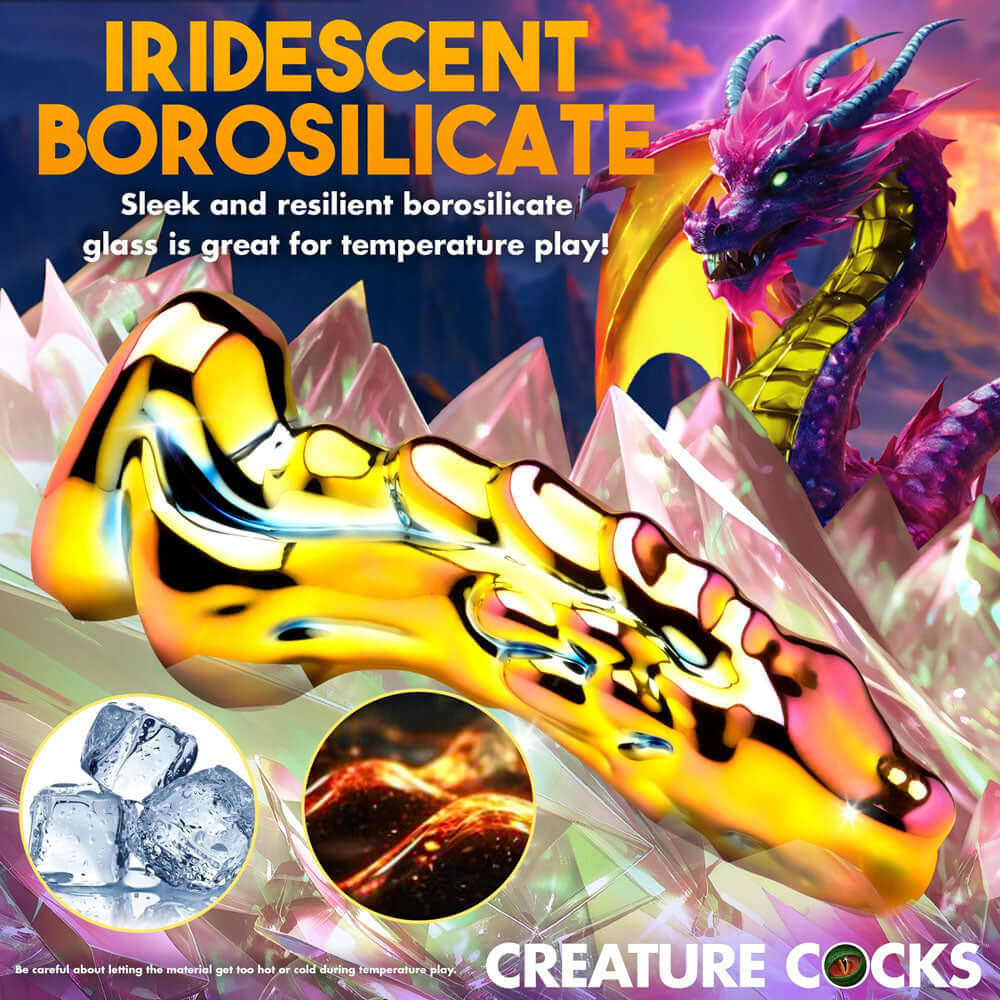 Creature Cocks Dragon Glass - Coloured 15.7 cm Glass Fantasy Dildo