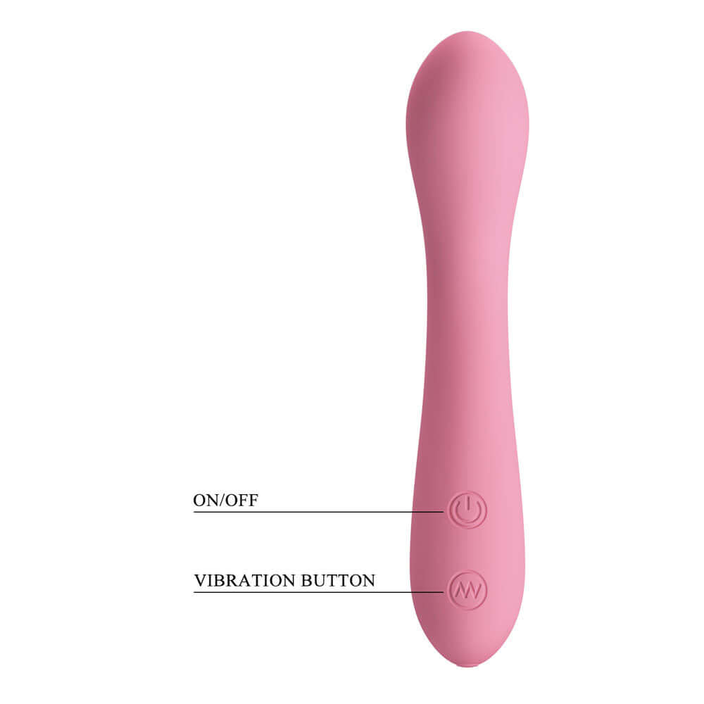 Party Up JOHN Flexible Vibe - Pink - Pink 16 cm USB Rechargeable Vibrator