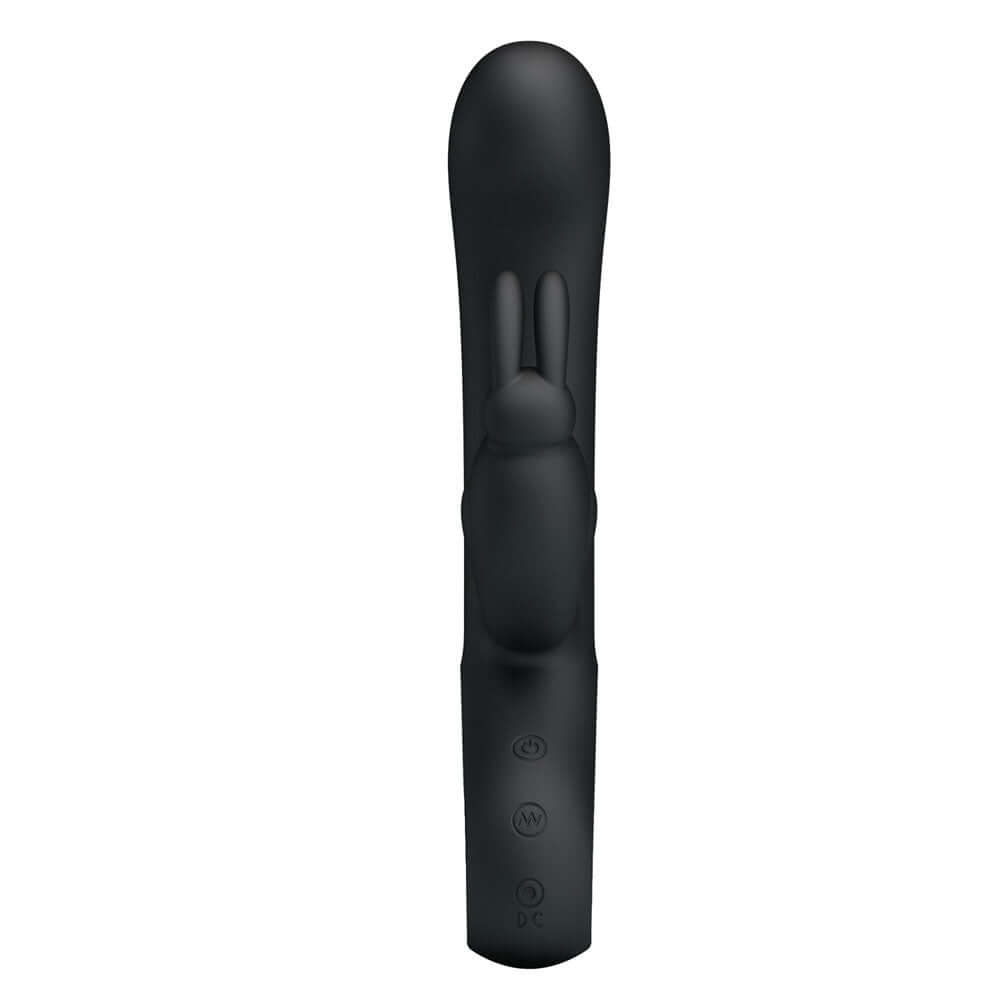 Party Up COLIN Rabbit Vibe - Black - Black 21 cm USB Rechargeable Rabbit Vibrator