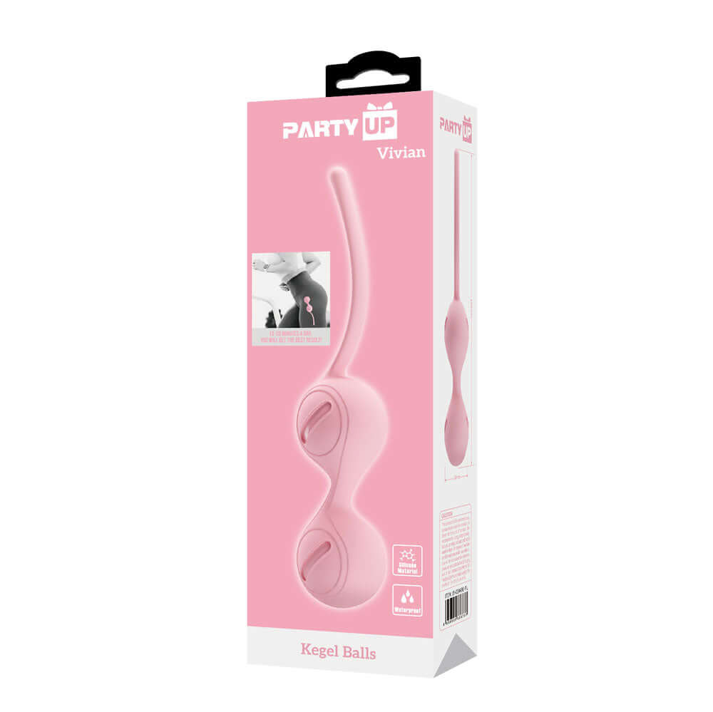 Party Up VIVIAN Kegel Balls - Pink - Pink Kegel Balls
