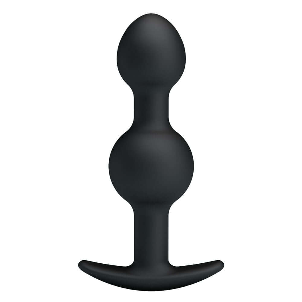Party Up JAMES Anal Bead Plug - Black 10.4 cm Beaded Butt Plug