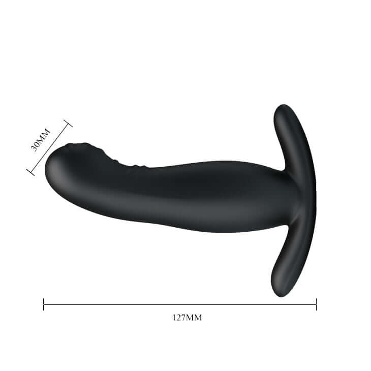 MR PLAY Prostate Massager - Black USB Rechargeable Prostate Massager with Flicking Tip
