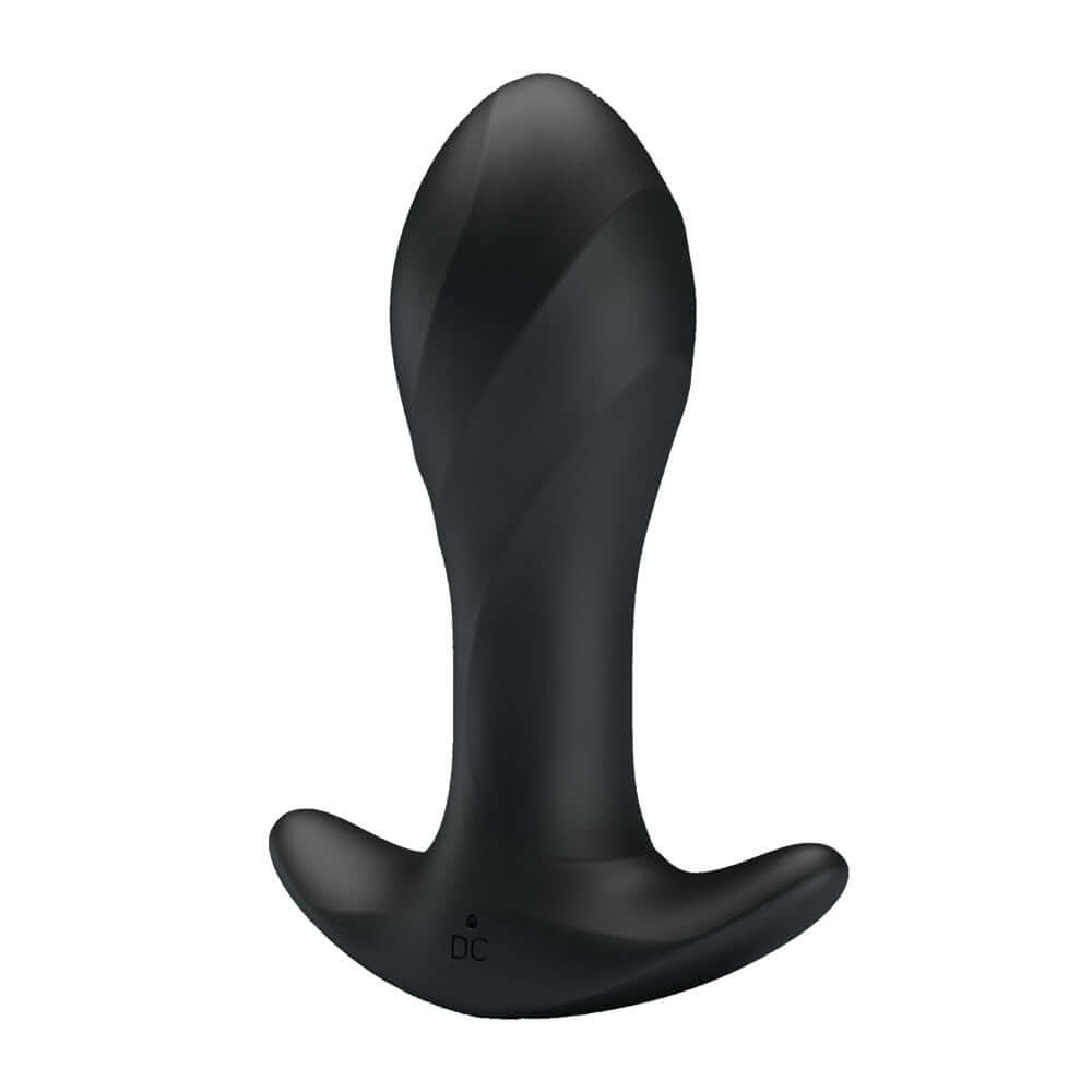 Party Up KEITH Vibrating Plug - Black 10.5 cm USB Rechargeable Vibrating Butt Plug
