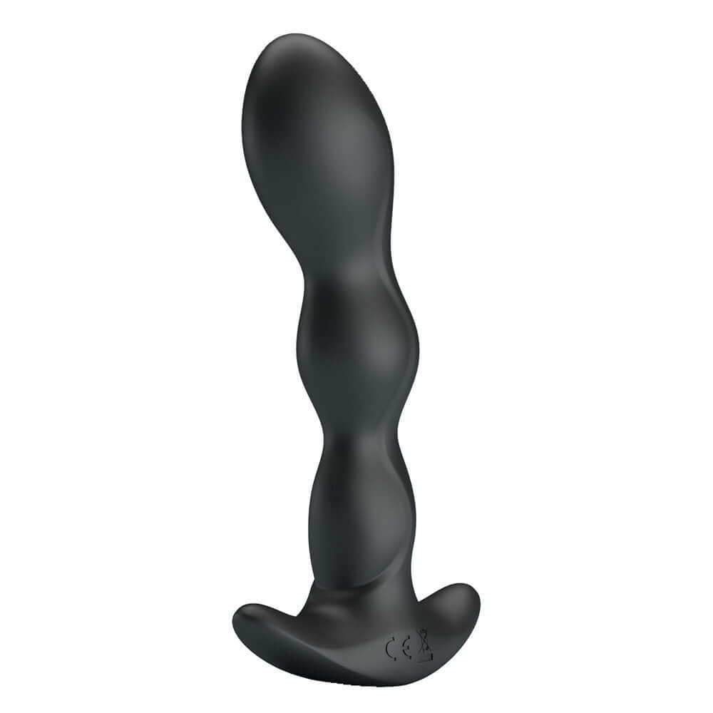 Party Up JIM Vibrating Plug - Black 14.5 cm USB Rechargeable Vibrating Butt Plug