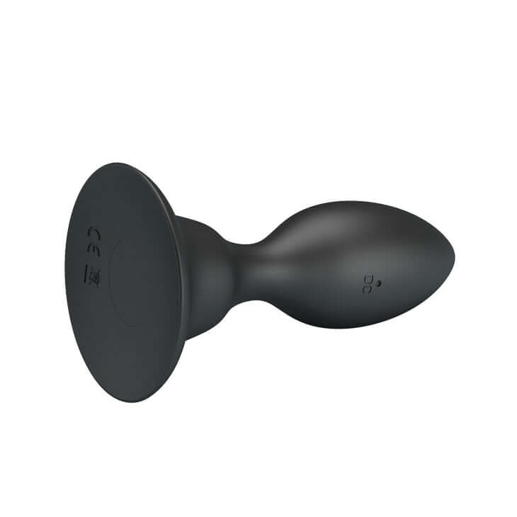 MR PLAY Vibrating Anal Plug - Black 10.8 cm USB Rechargeable Vibrating Butt Plug with Remote
