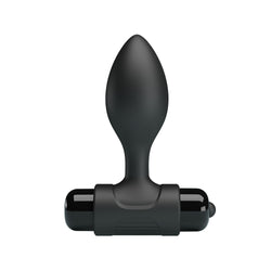 Party Up KEN Vibrating Butt Plug - Black 8.6 cm Vibrating Butt Plug