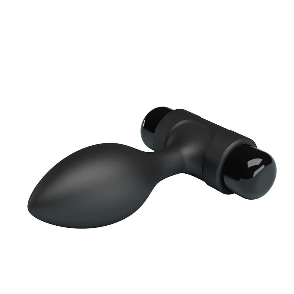 Party Up KEN Vibrating Butt Plug - Black 8.6 cm Vibrating Butt Plug