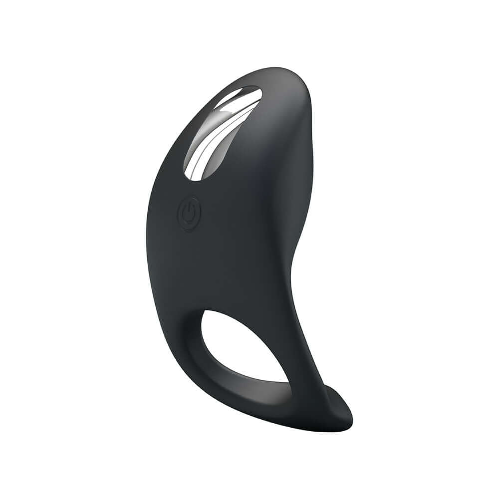 Party Up KING Rechargeable Cock Ring - Black USB Rechargeable Cock Ring