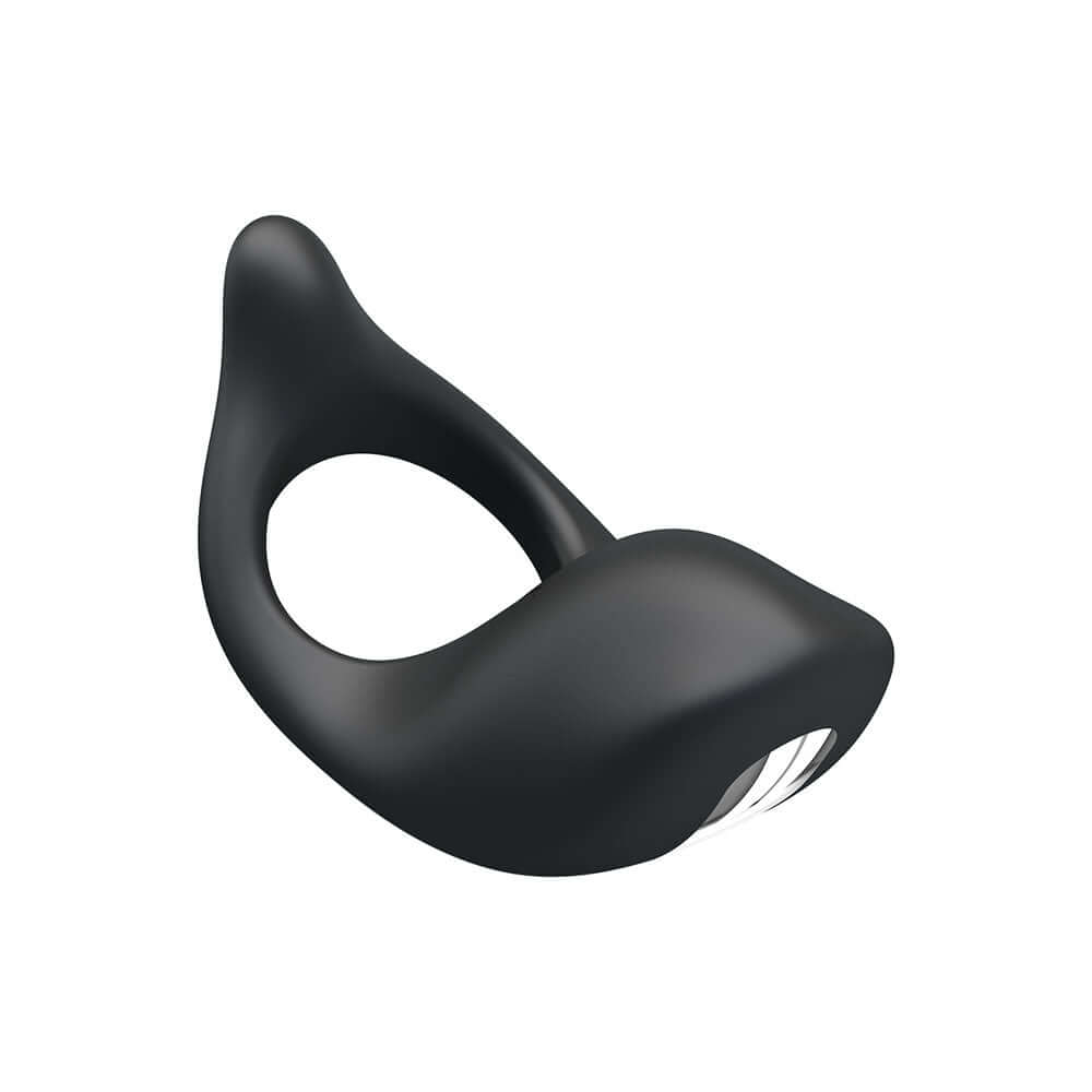 Party Up KING Rechargeable Cock Ring - Black USB Rechargeable Cock Ring