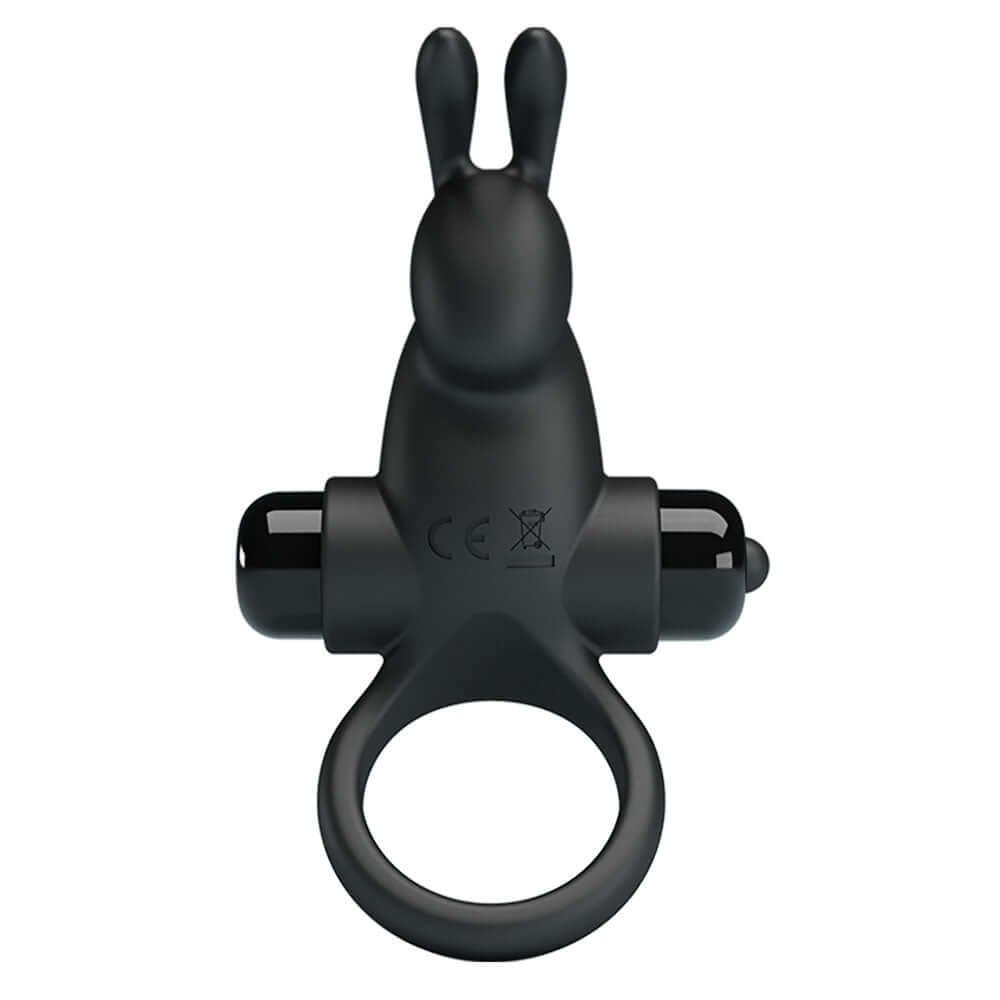 Party Up LARRY Vibrating Cock Ring - Black Vibrating Cock Ring
