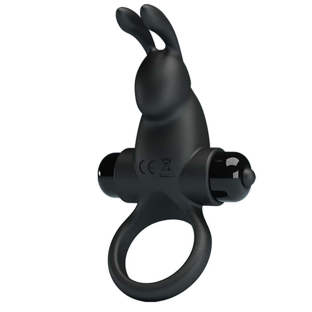 Party Up LARRY Vibrating Cock Ring - Black Vibrating Cock Ring
