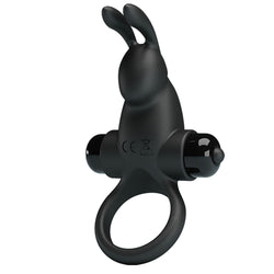 Party Up LARRY Vibrating Cock Ring - Black Vibrating Cock Ring