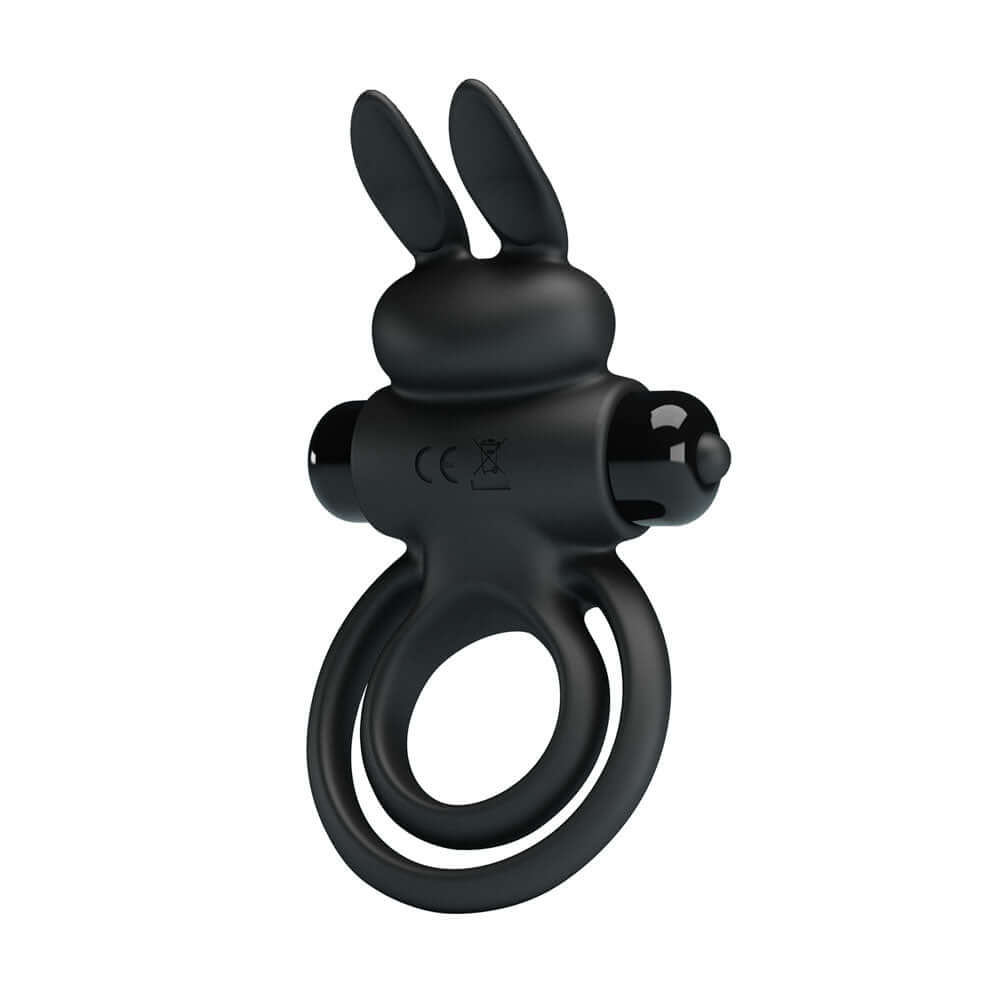 Party Up LAWRENCE Vibrating Cock Ring - Black Vibrating Cock & Balls Ring