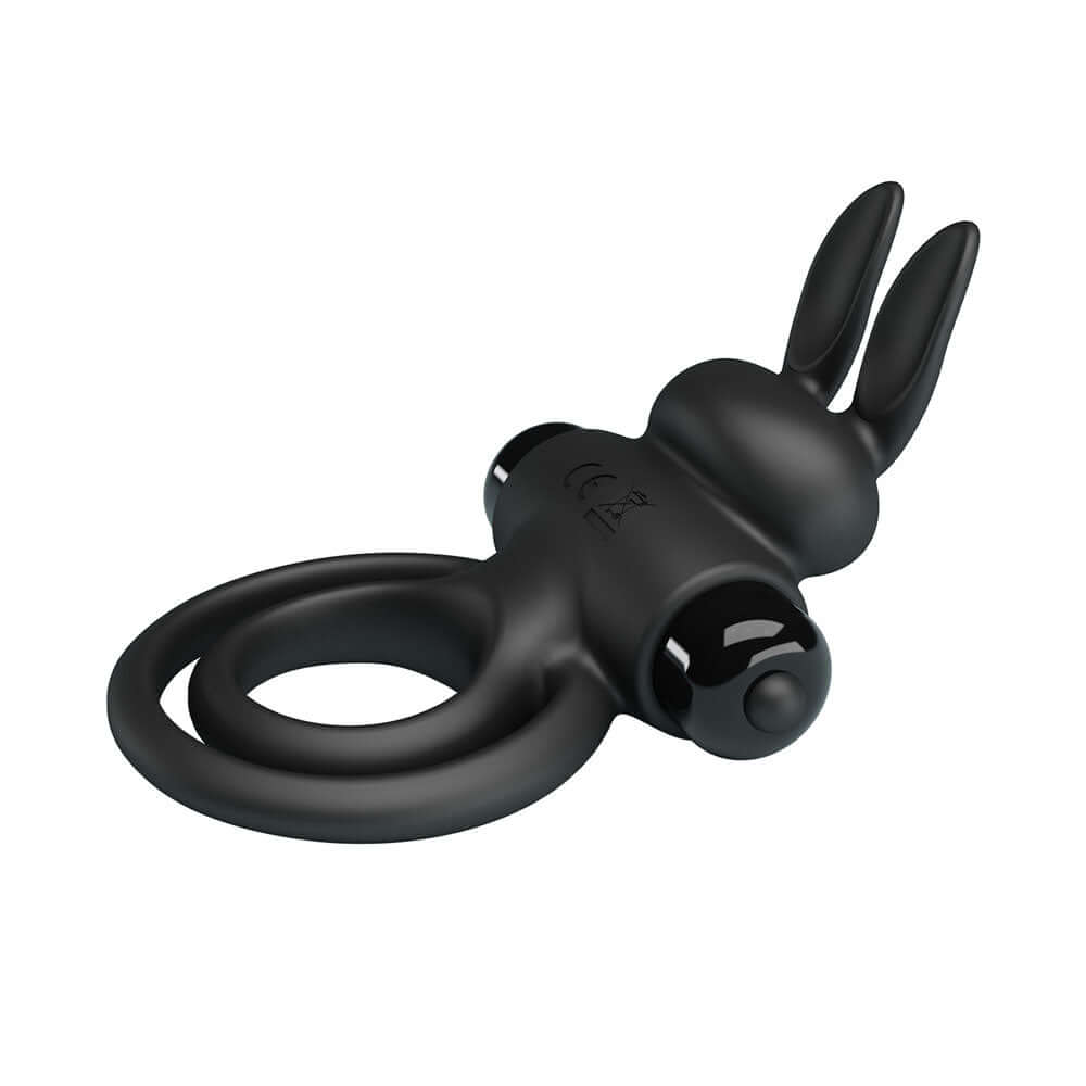 Party Up LAWRENCE Vibrating Cock Ring - Black Vibrating Cock & Balls Ring