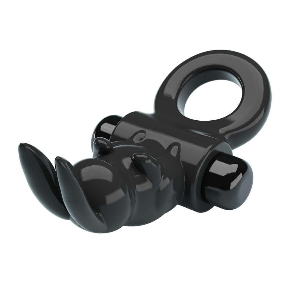 Party Up LEO Vibrating Cock Ring - Black Vibrating Cock Ring
