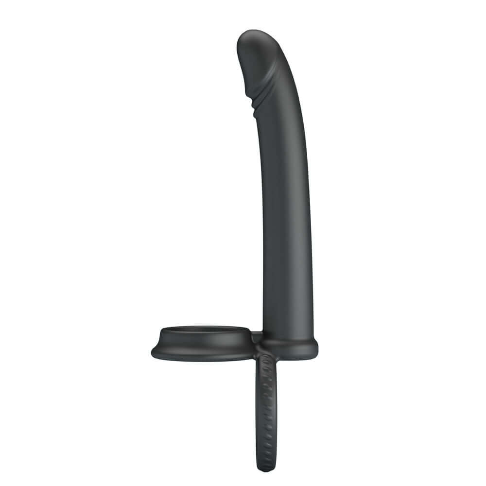 Party Up MARTIN Double Penetrator - Black Cock & Ball Rings with Double Penetrator