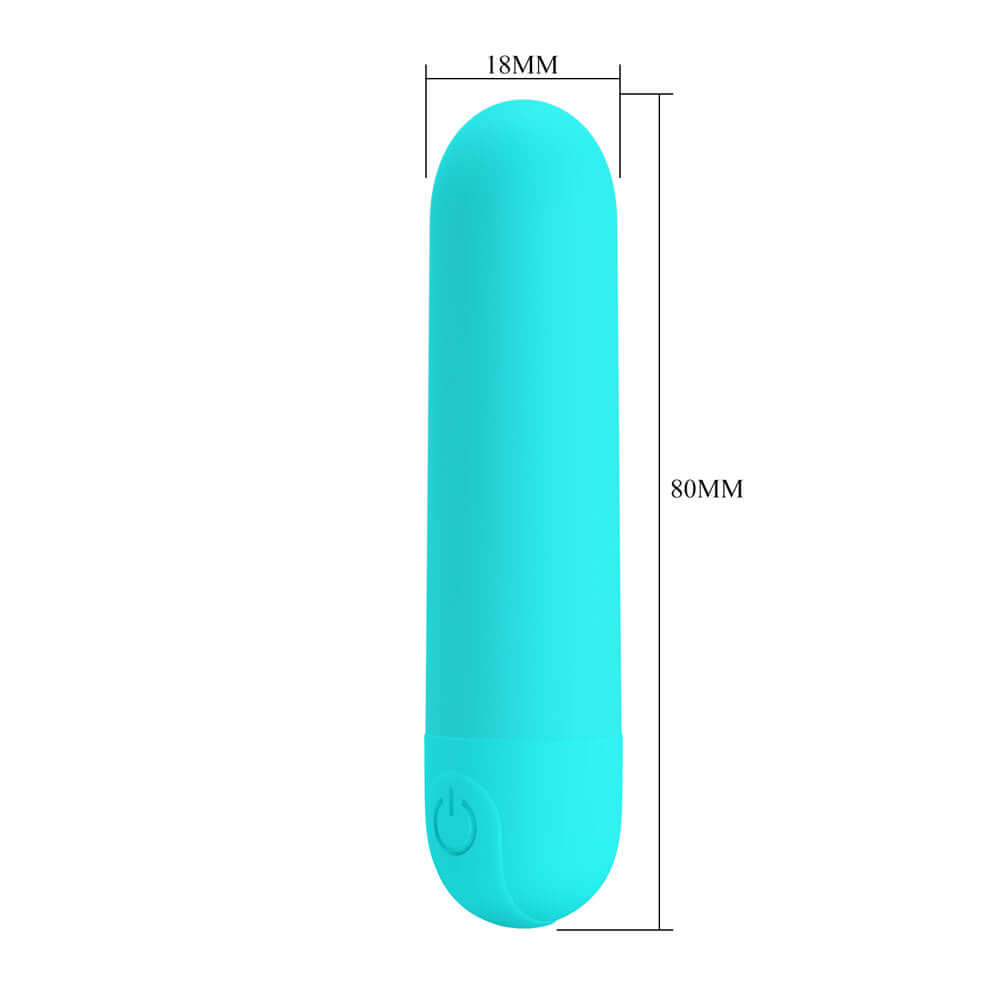 Party Up HARRY Mini Bullet - Teal - Teal 8 cm USB Rechargeable Bullet