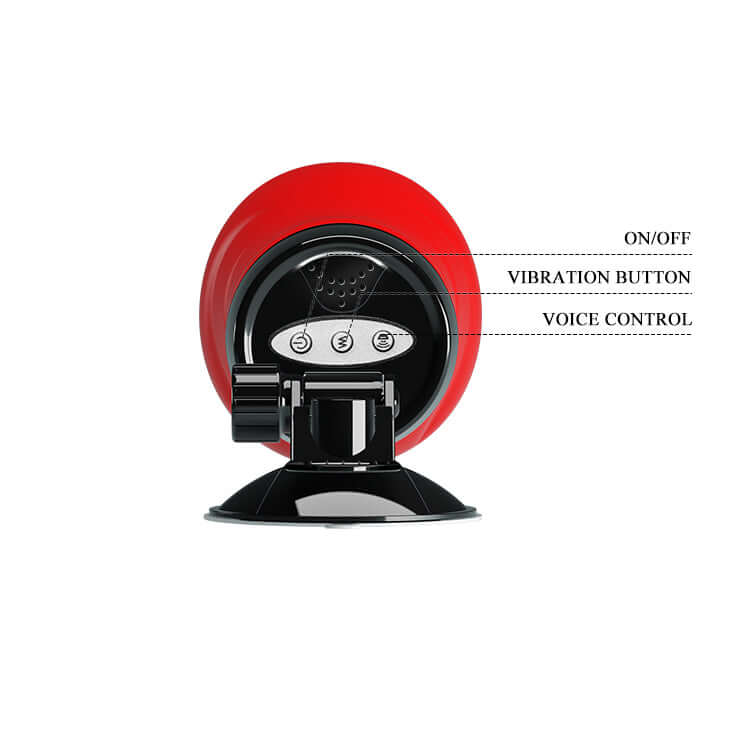 CRAZY BULL DELIA Vibrating Stroker - Flesh Vibrating Vagina Stroker with Suction Base