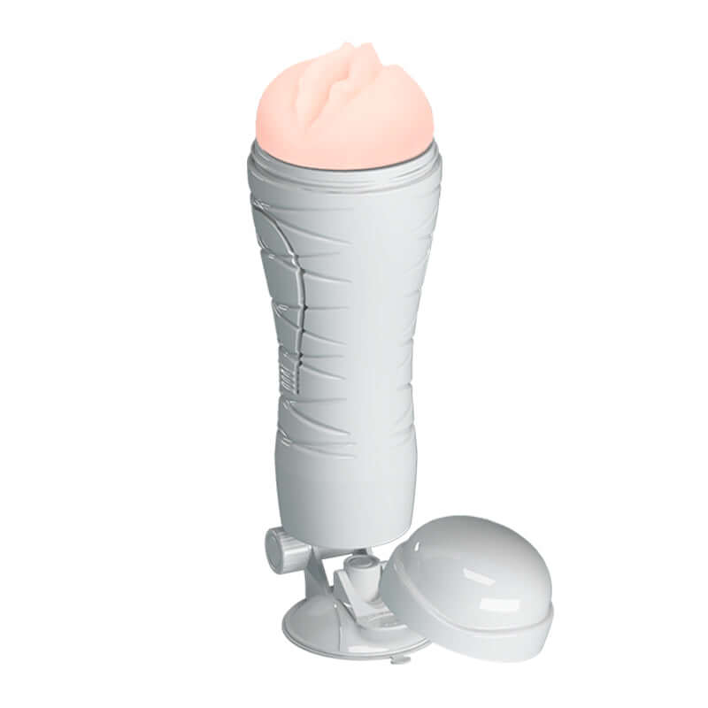 CRAZY BULL Flora Stroker - Flesh Squeezable Vagina Stroker with Suction Base