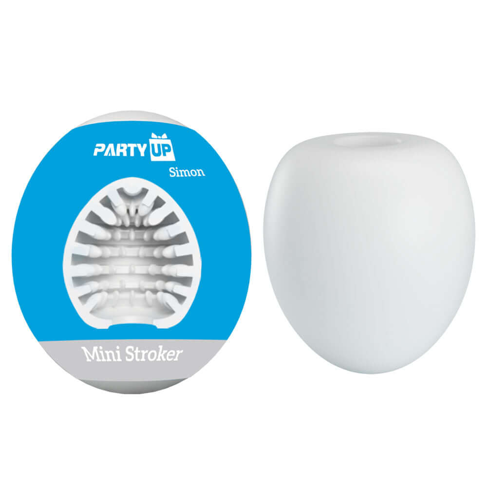 Party Up SIMON Mini Stroker - White Mini Stroker