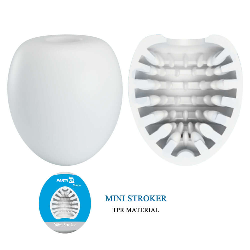 Party Up SIMON Mini Stroker - White Mini Stroker
