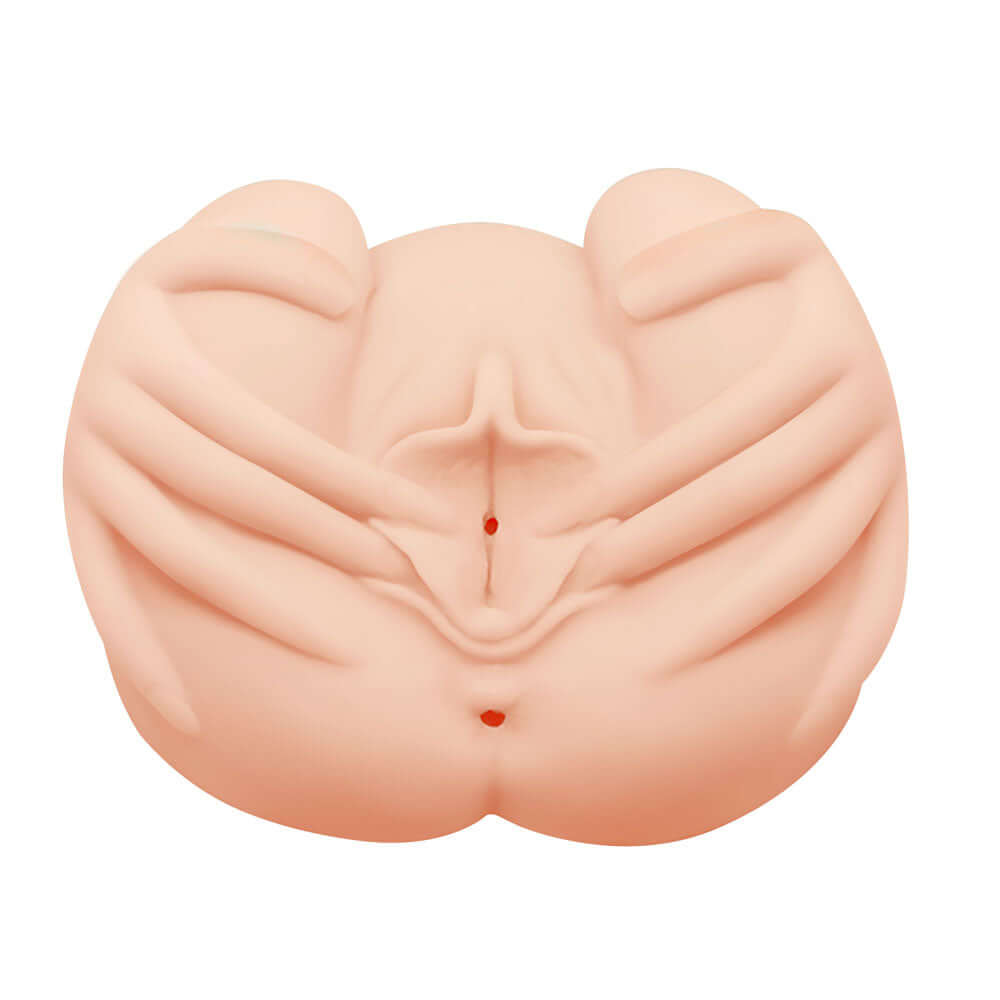 CRAZY BULL Vibrating Spread Torso - Flesh Vibrating Spread Torso Masturbator