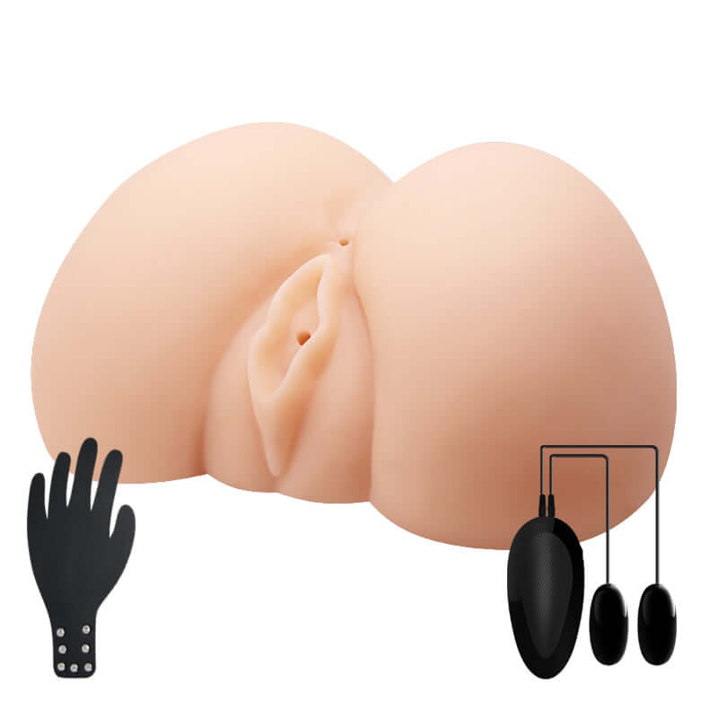 CRAZY BULL JUDY Vibrating Doggy Torso - Flesh Vibrating Doggy-Style Masturbator