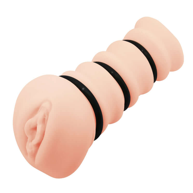 CRAZY BULL ROSSI Vagina Stroker - Flesh Vagina Stroker with Tightening Rings