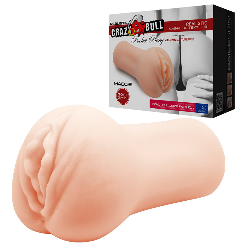 CRAZY BULL MAGGIE Vagina Stroker - Flesh Vagina Stroker