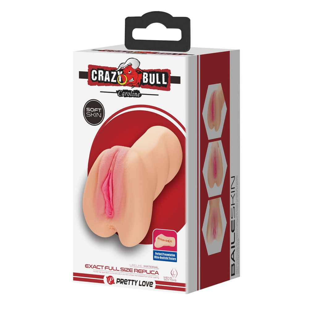 CRAZY BULL CAROLINE Vagina Stroker - Flesh Vagina Stroker