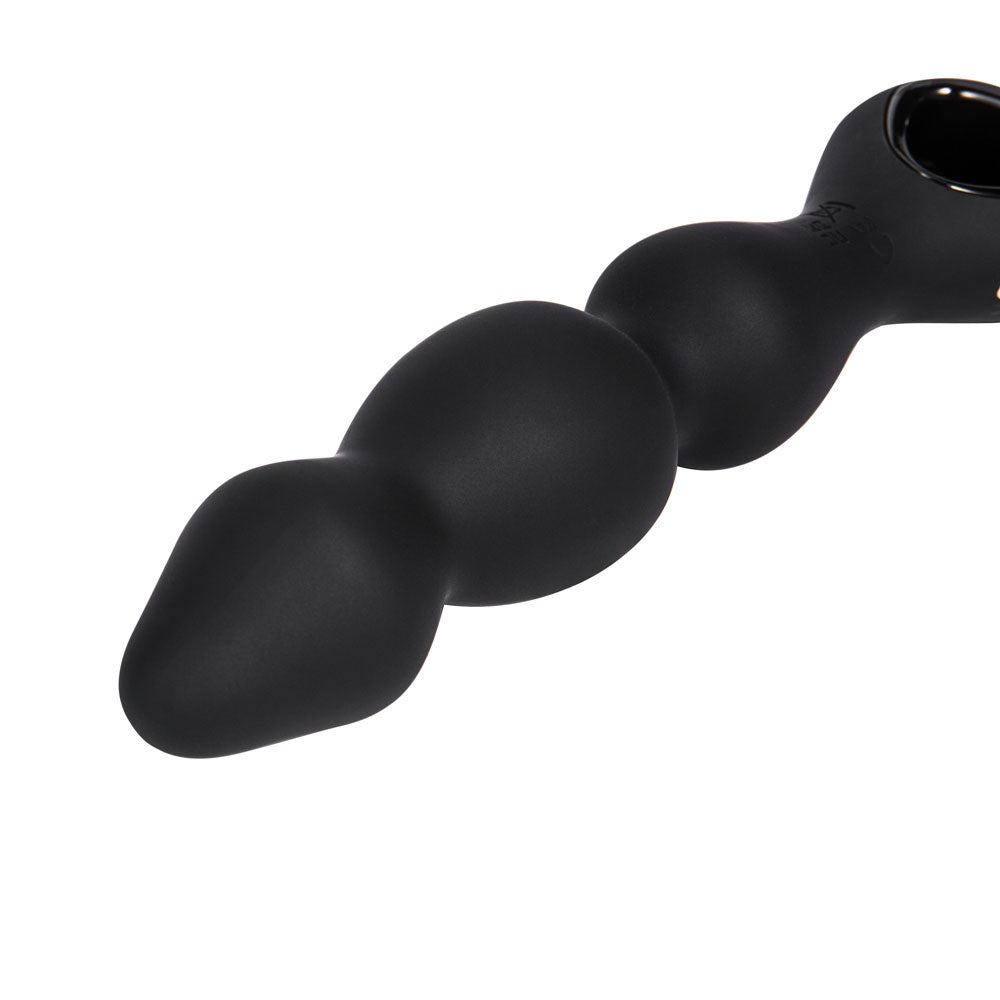 Maia HUDSON - Black 19 cm USB Rechargeable Anal Vibrator with Wireless Remote