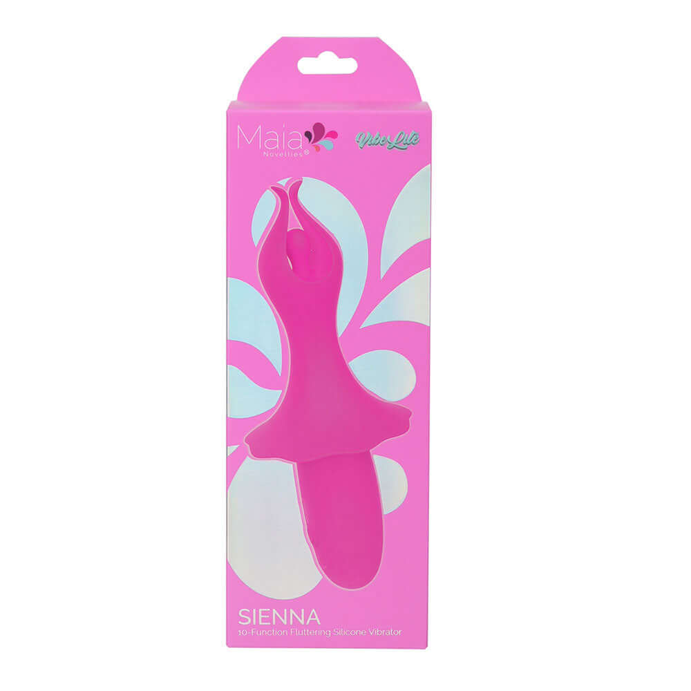 Maia SIENNA - Pink - Pink 15.2 cm USB Rechargeable Fluttering Bullet