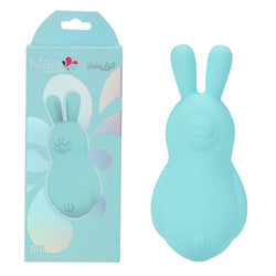 Maia BRI - Teal - Teal 9 cm USB Rechargeable Vibrating Bunny Bullet