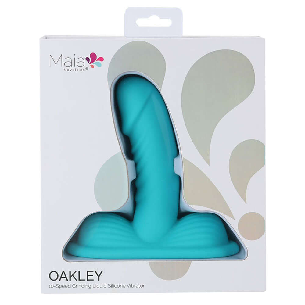 Maia OAKLEY - Blue - Blue USB Rechargeable Grinder Pad with 14 cm Vibrator
