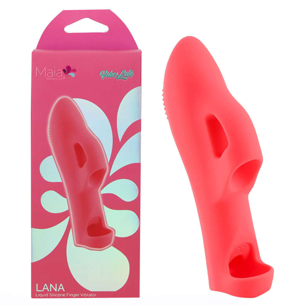 Maia LANA - Red - Red USB Rechargeable Finger Stimulator