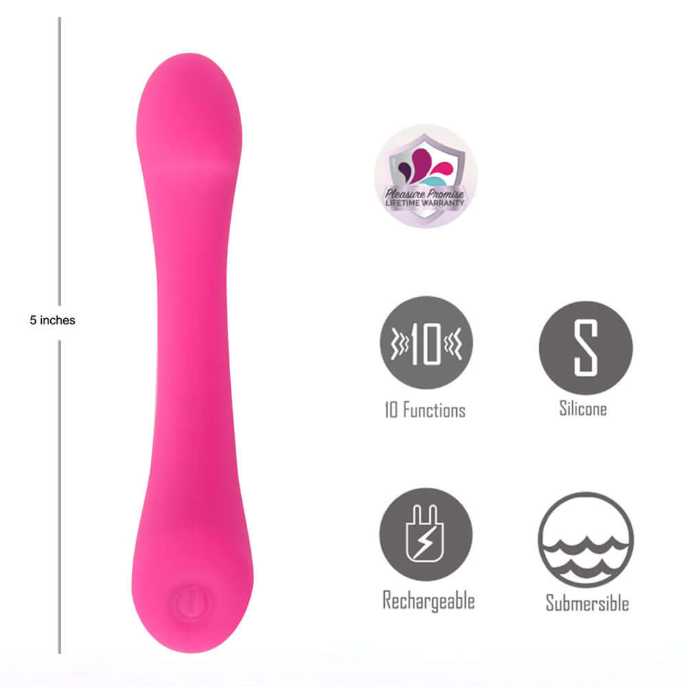 Maia KENNA - Pink - Pink 12.7 cm USB Rechargeable Vibrator