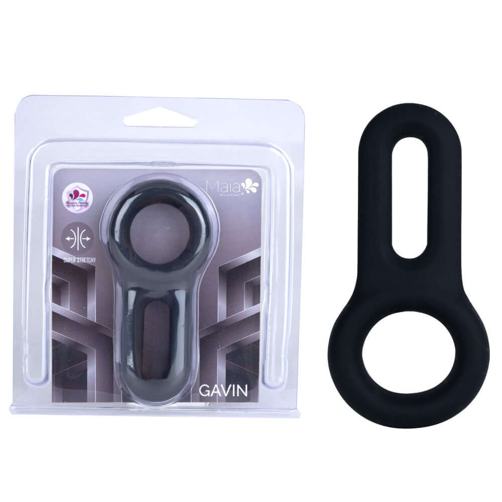 Maia GAVIN - Black Cock & Balls Ring