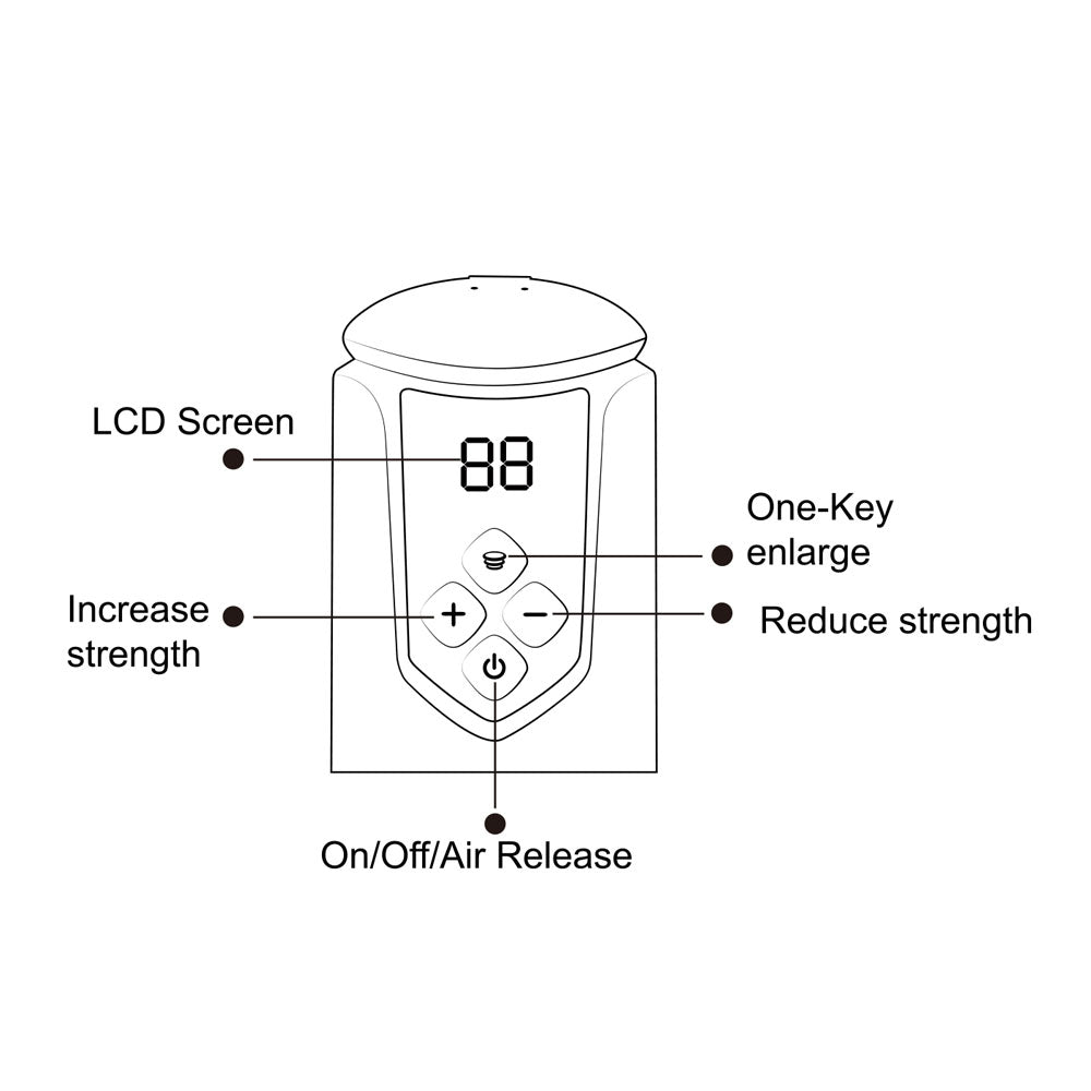 Maia ARCHER - Blue USB Rechargeable Automatic Penis Pump