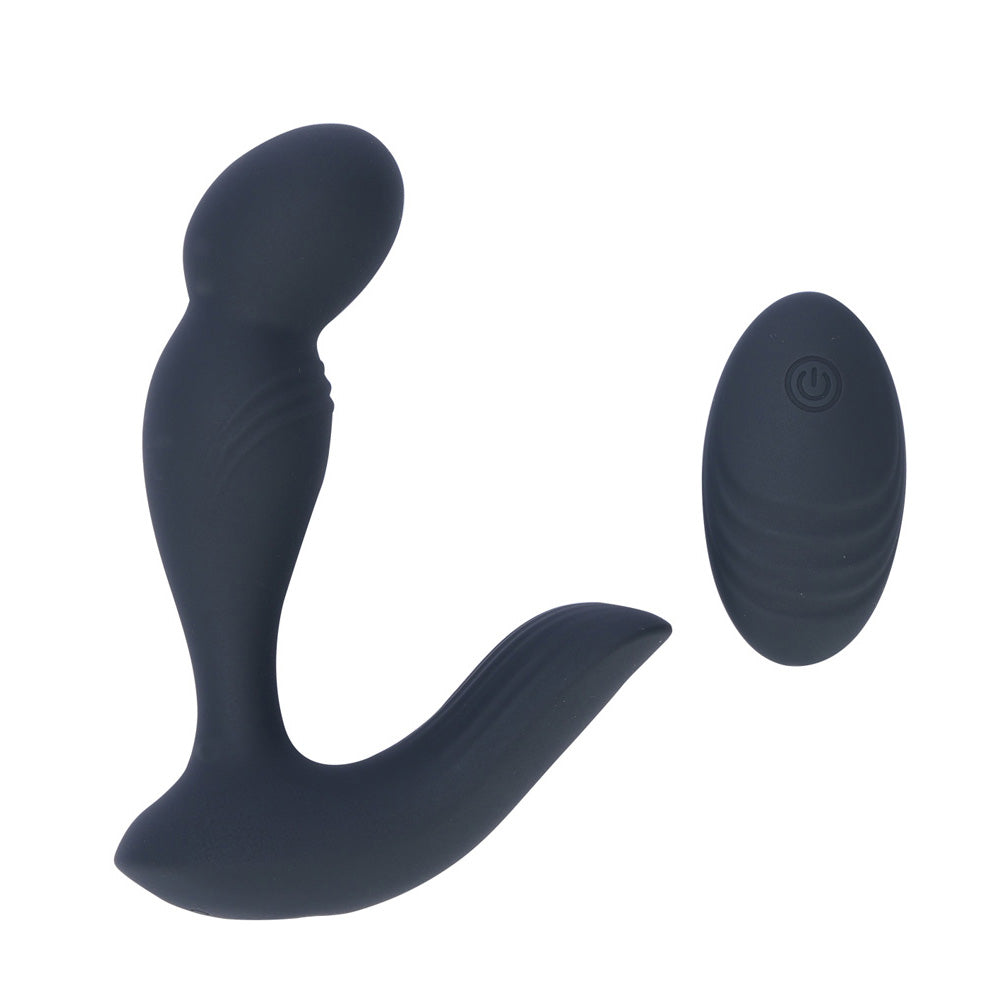 Maia COLTON - Black - Black USB Rechargeable Vibrating Prostate Massager with Wireless Remote