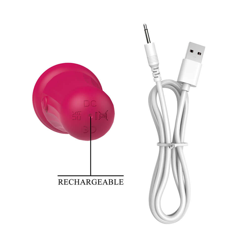 Party Up DUUNA - Pink - Pink 16.9 cm USB Rechargeable Massage Wand