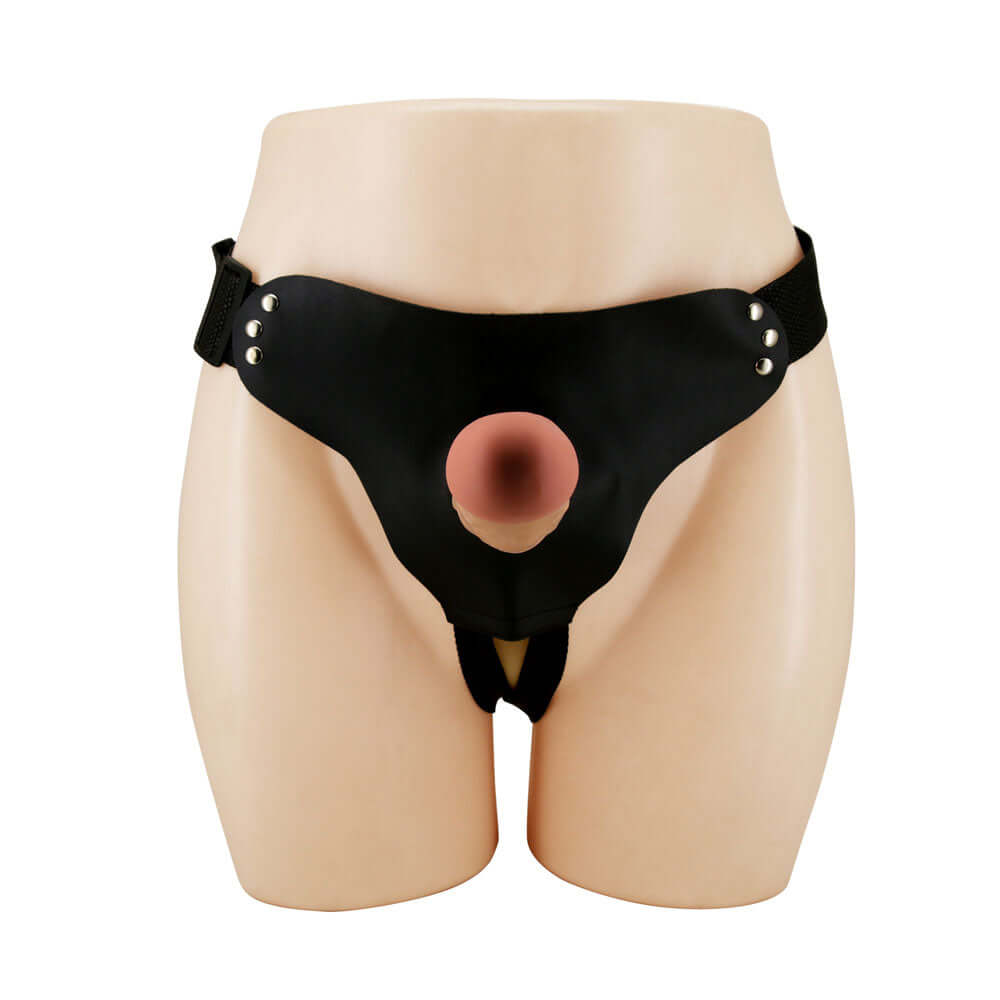 Party Up NATHAN Strap-On - Flesh 17.5 cm Hollow Strap-On