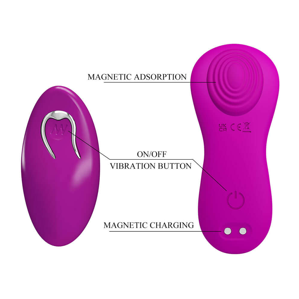 Party Up MICHAEL Panty Vibe - Pink - Pink USB Rechargeable Panty Vibrator with Wireless Remote Control