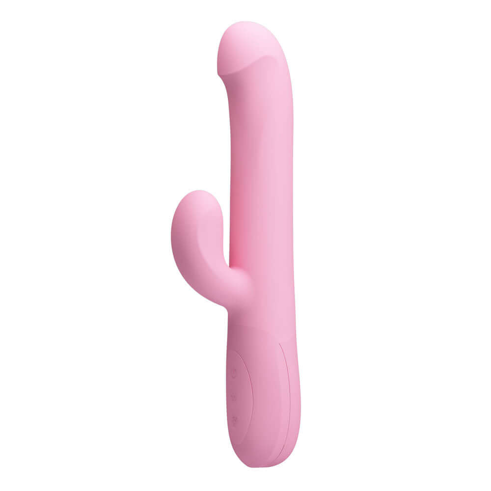 Party Up DEAN Wavy Rotation Vibe - Pink - Pink 23.8 cm USB Rechargeable Rotating Rabbit Vibrator