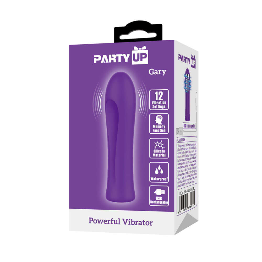 Party Up GARY Bullet - Purple - Purple 10.2 cm USB Rechargeable Bullet