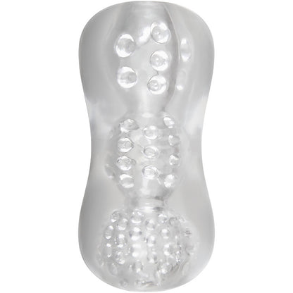 Adam & Eve Triple Chamber Ball Drainer Clear Masturbator Sleeve