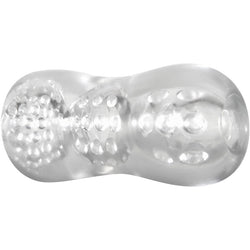 Adam & Eve Triple Chamber Ball Drainer Clear Masturbator Sleeve