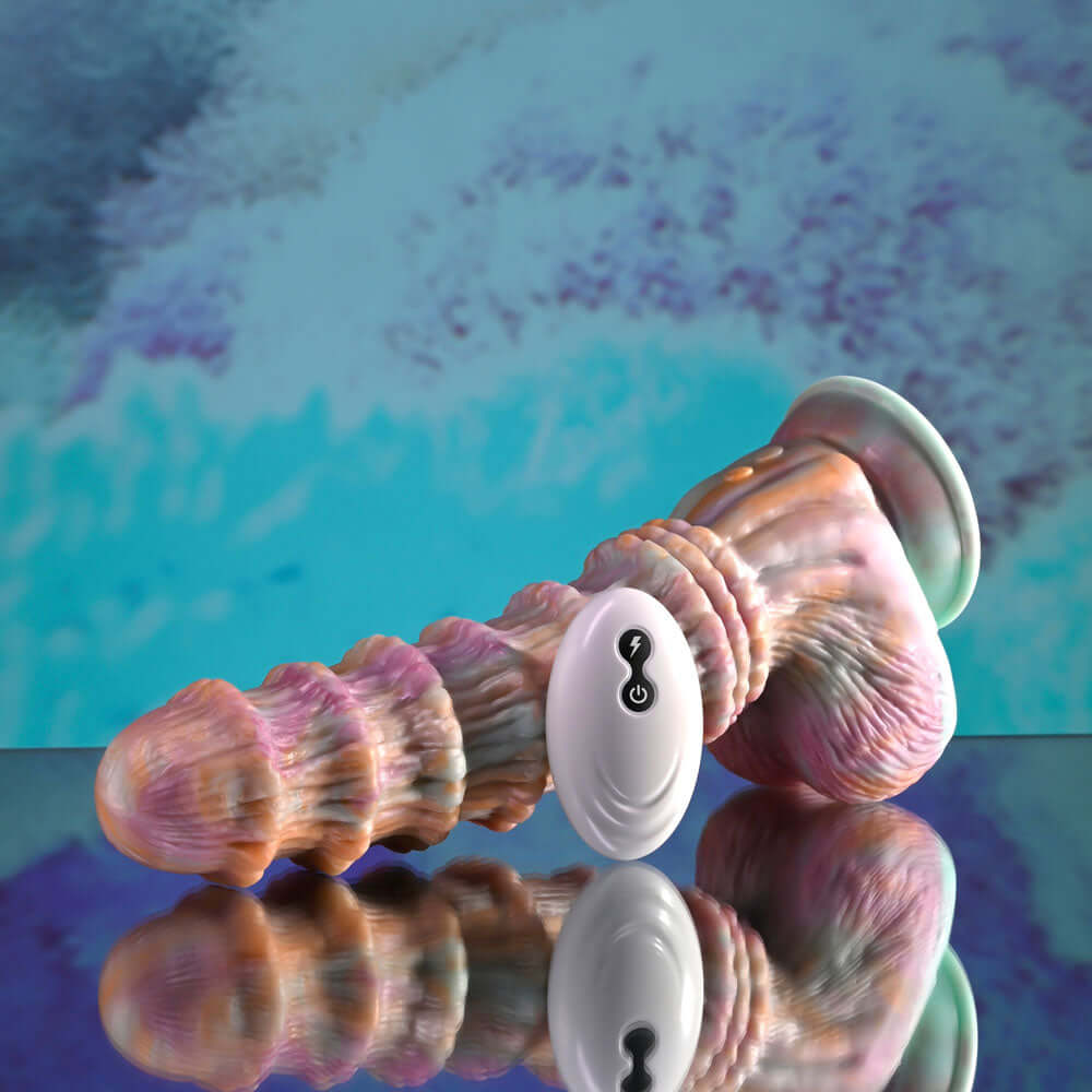 Evolved FANTASY - Multicoloured 27.6 cm USB Rechargeable Vibrating Fantasy Dildo with Remote